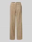 Christian Berg Woman Straight Leg Cordhose mit Strukturmuster in Beige...