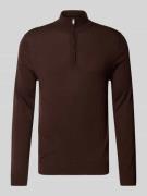 SELECTED HOMME Regular Fit Troyer aus reiner Merinowolle Modell 'TRAY'...