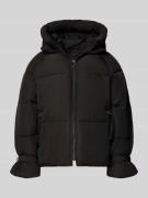 WITHBLACK Steppjacke mit Kapuze in Black, Größe XL