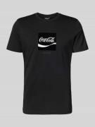 Antony Morato T-Shirt mit Label-Print in Black, Größe M