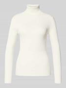 Tom Tailor Denim Slim Fit Turtleneck aus Viskose-Mix in Offwhite, Größ...