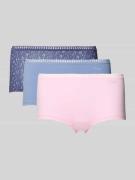 Sloggi Pantie mit Logo-Print Modell 'Crush' im 3er-Pack in Rosa, Größe...