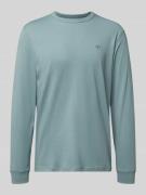 Tom Tailor Regular Fit Langarmshirt aus reiner Baumwolle in Mint, Größ...