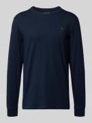 Tom Tailor Regular Fit Langarmshirt aus reiner Baumwolle in Marine, Gr...