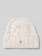 Tommy Hilfiger Beanie mit Woll- und Alpaka-Anteil in Hellgrau, Größe 1