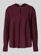 Tommy Hilfiger Relaxed Fit Langarmbluse aus reiner Viskose in Bordeaux...