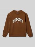 Tommy Hilfiger Kids Regular Fit Sweatshirt aus Baumwoll-Mix in Cognac,...