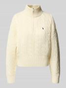 Polo Ralph Lauren Troyer aus Woll-Kaschmir-Mix in Sand, Größe M