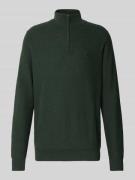 Fynch-Hatton Strickpullover mit Troyer-Kragen in Bottle, Größe L