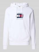 Tommy Hilfiger Regular Fit Hoodie aus reiner Baumwolle in Weiss, Größe...