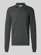 Casual Friday Strickpullover mit Kaschmir-Anteil und Polo-Kragen Model...