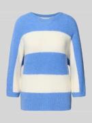 Fynch-Hatton Strickpullover mit Rundhalsausschnitt in Royal, Größe L