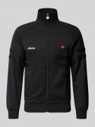 Ellesse Sweatjacke mit Label-Patch Modell 'RIMINI' in Black, Größe L
