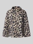 s.Oliver BLACK LABEL Relaxed Fit Sweatshirt mit Leo-Print in Black, Gr...