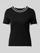 s.Oliver BLACK LABEL Regular Fit T-Shirt aus Viskose-Mix in Black, Grö...