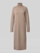 Gant Strickkleid mit Kaschmir-Anteil und Rollkragen in Camel, Größe L