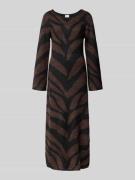 ICHI Midikleid in Strick-Optik Modell 'Dasila' in Black, Größe S