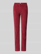 Brax Slim Fit Cordhose aus Baumwoll-Mix Modell 'Mary' in Bordeaux, Grö...