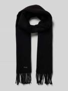 BOSS Schal aus reiner Wolle Modell 'ZESY' in Black, Größe 1