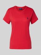 Polo Ralph Lauren T-Shirt mit Label-Stitching und Rundhalsausschnitt i...