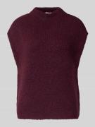 Milano Italy Pullunder mit Stehkragen in Bordeaux, Größe L