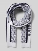 Guess Strickmütze mit Label-Stitching Modell 'SEVYN' in Ecru, Größe 1