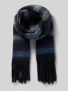 ICHI Schal mit Fransen Modell 'IAMETTE' in Blau, Größe 1