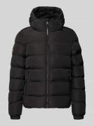 Superdry Steppjacke mit Kapuze und seitlichen Reißverschlusstaschen in...