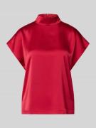 HUGO Relaxed Fit Blusenshirt mit Mock Neck Modell 'CANELI' in Rot, Grö...