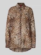 HUGO Relaxed Fit Bluse aus reiner Viskose in Hellbraun, Größe 32