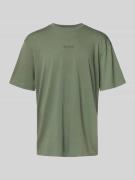 BOSS Green Regular Fit T-Shirt aus reiner Baumwolle in Lind, Größe L