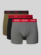 HUGO Trunks aus Baumwoll-Mix im 3er-Pack in Oliv, Größe M