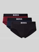 BOSS Mini-Trunks aus Baumwoll-Mix im 3er-Pack in Rot, Größe L