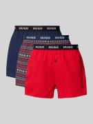 HUGO Regular Fit Boxershorts aus reiner Baumwolle in Dunkelblau, Größe...