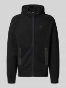CHAMPION Sweatjacke mit Kapuze in Black, Größe L