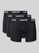 Levi's® Trunks mit Label-Bund im 3er-Pack in Black, Größe L