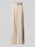 Max Mara Studio Weite Hose aus Schurwoll-Mix Modell 'ENTRATA' in Beige...