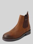 Gant Chelsea Boots mit Logo-Stitching Modell 'Prepdale' in Cognac, Grö...