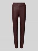 MM Slim Fit Hose in Lederoptik mit elastischem Bund Modell 'ECHO' in A...