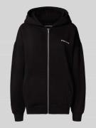 Pegador Oversized Sweatjacke mit Logo-Stitching Modell 'Clarita' in Bl...