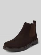 Geox Chelsea Boots mit Zugschlaufe Modell 'MASSIMIANO' in Dunkelbraun,...