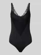 Pieces Wäsche-Body mit Spitzeneinsatz Modell 'OLIVIA' in BLACK, Größe ...