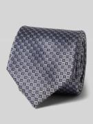 Prince Bowtie Seidenkrawatte mit Statement-Patch (7cm) in Silber, Größ...