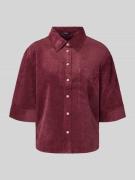 OPUS Relaxed Fit Hemdbluse mit Brusttasche Modell 'Faisa' in Bordeaux,...
