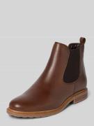 Tamaris Chelsea Boots aus echtem Leder in Dunkelbraun, Größe 36