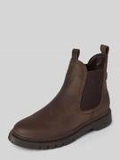 Tamaris Chelsea Boots aus Rindsnappa in Dunkelbraun Melange, Größe 36