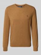 Polo Ralph Lauren Regular Fit Strickpullover aus reiner Wolle in Camel...