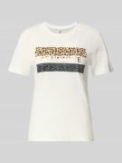 Only Regular Fit T-Shirt aus reiner Baumwolle Modell 'TANYA LIFE' in W...