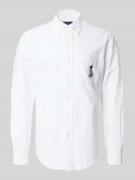 Polo Ralph Lauren Freizeithemd mit Knopfleiste in Weiss, Größe L