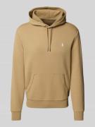 Polo Ralph Lauren Hoodie mit Label-Stitching in Beige, Größe L
